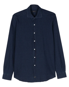 Рубашка с длинными рукавами, синий Fay