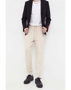 Хлопковые спортивные штаны, бежевый Hugo