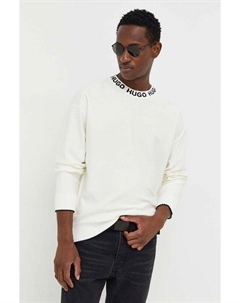 Хлопковый свитер, бежевый Hugo