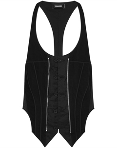 Жилет на пуговицах, черный Dsquared2