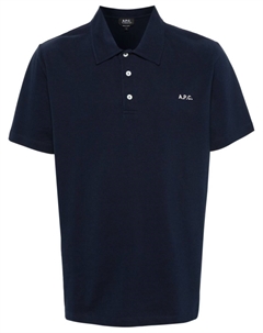 Рубашка поло с вышитым логотипом, синий A.p.c.