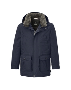 Парка, теплая зимняя куртка со съемным капюшоном Эрик, темно-синий Redpoint