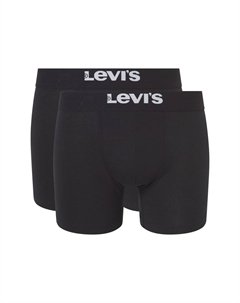 Базовые трусы, 2 пары, мужские на эластичном поясе с логотипом, черный Levi's®