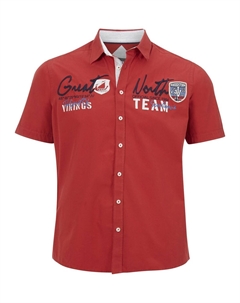 Рубашка с коротким рукавом FREYDIS, красный Jan vanderstorm