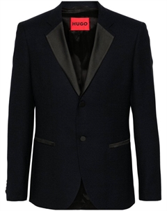 Однобортный пиджак, синий Hugo