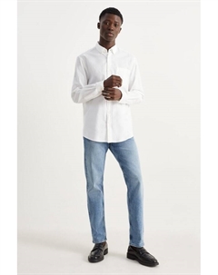 Прямые джинсы из лайкры, синий C&a