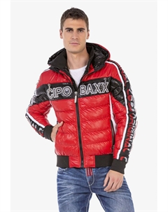 Стеганая куртка спортивного дизайна, красный Cipo&baxx