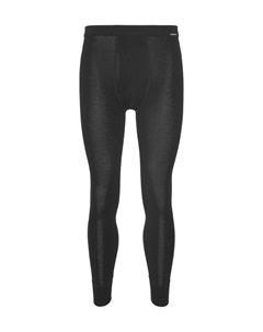 Брюки для сна, однотонные, мужские, черный Ammann