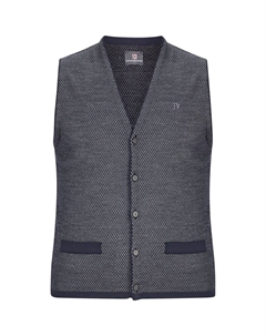 Вязаный жилет ТАНЕ, темно-синий Jan vanderstorm