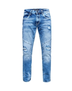 Джинсы NISHO с модными потертыми деталями, цвет Blue Used Rusty neal