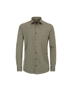 Мужская деловая рубашка Jerseyflex uni Modern Fit, оливковый Venti
