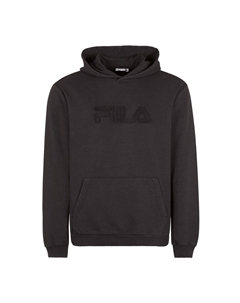 Толстовка мужская БИШКЕК - толстовка, свитер, капюшон, длинный рукав, логотип, черный Fila