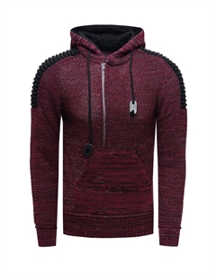 Трикотажная толстовка с практичной молнией, цвет Weinrot Rusty neal