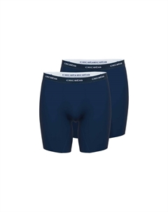 Мужские шорты, 2 шт. - боксеры, базовые, однотонные, темно-синий Ceceba