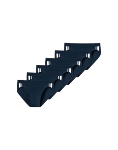 Трусы/трусы Rio, набор из 6 шт., стрейч 95/5, органический хлопок, темно-синий Schiesser