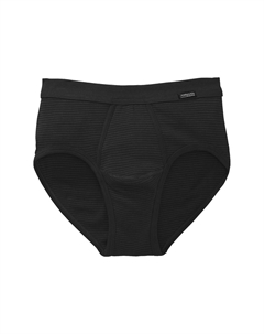 Трусы в полоску из смеси хлопка мужские, антрацит Ammann