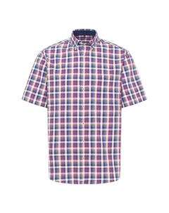 Рубашка из жатого хлопка MODERN FIT, деним Eterna