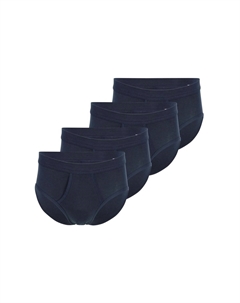 Трусы / трусы в упаковке из 4 шт. Cotton Essentials в тонкую рубчику, синий Schiesser