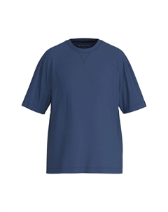 Мужская хлопковая пижама M&M с вышивкой, цвет Blau Dunkel Uni Tom tailor