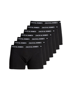 Мужские боксеры, 7 шт. - JACHUEY TRUNKS, хлопок стрейч, черный Jack & jones
