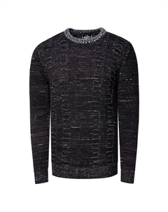 Вязаный свитер с пестрым узором, черный Rusty neal