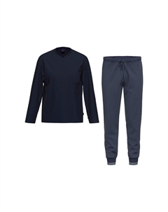 Пижамы из органического хлопка, цвет Blau Gemustert Ammann