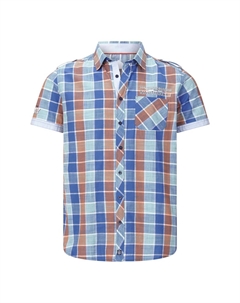 Рубашка с короткими рукавами MALMFINN, синий Jan vanderstorm