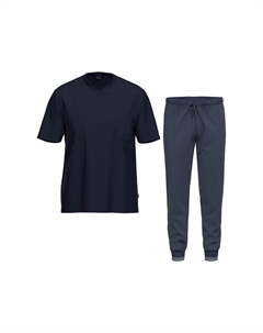 Пижамы из органического хлопка, цвет Blau Gemustert Ammann