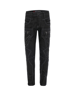 Джинсы с контрастными декоративными швами, цвет Standard Cipo&baxx