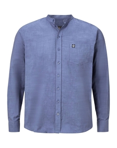 Рубашка с воротником стойкой KALLU, синий Jan vanderstorm