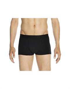 Трусы, 2 шт., однотонные, с этикеткой на поясе, мужские, черный Hom