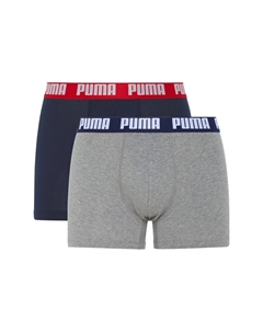 Набор из 2 мужских дышащих трусов на каждый день, цвет Navy Grey Puma