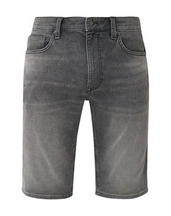 Джинсы-бермуды, стирка, приталенный крой, мужские, цвет Grey Black S.oliver