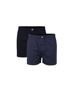 Мужские шорты, 2 шт. – боксеры, базовые, одинарный трикотаж, синий Ceceba