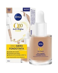 Anti-Wrinkle Power 3in1 Сыворотка Тональная основа Темная 30 мл Nivea