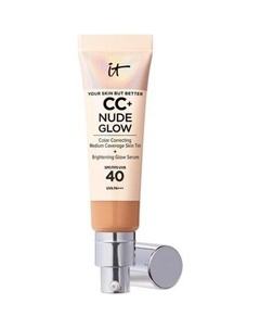 Your Skin But Better CC+ и Nude Glow Легкая тональная основа со средним покрытием и сыворотка для сияния нейтрального загара 1 г It cosmetics