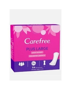 Большие прокладки Plus с легким ароматом, 64 шт. Carefree
