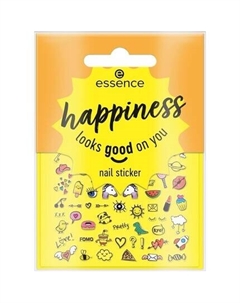 Наклейка для ногтей Happiness выглядит хорошо на вас Essence
