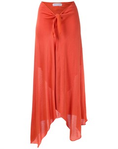 Mara mac трикотажная юбка миди с поясом на завязке m оранжевый Mara mac