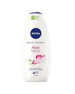 Питательный гель для душа 750мл, Rose & Almond Oil Care Shower Nivea