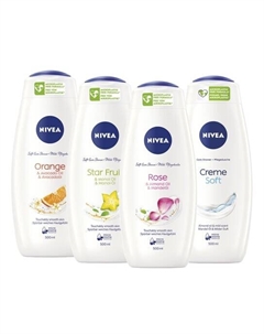 Гель-жидкость для душа для женщин, набор 4х500мл Nivea