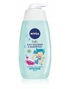 Шампунь и гель для душа детский 500мл Kids Magic Apple Nivea