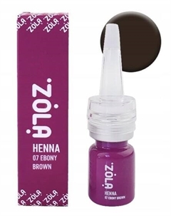 Пудра для бровей Zola Henna, 07 Ebony Brown, 5 г Project lashes