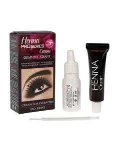 Кремовая хна для бровей Графит, 1 упаковка. Pro Series Creme Inna marka