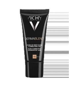 Корректирующая тональная основа для лица золото 45 Dermablend, 30 мл Vichy
