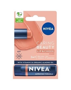 Caring Beauty 3в1 нюдовая губная помада 4,8 г Nivea