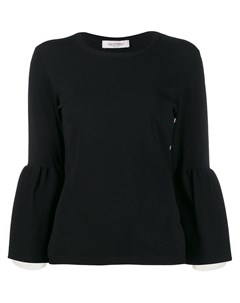 Valentino свитер с широкими манжетами xs черный Valentino