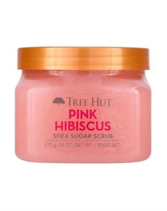 Сахарный скраб «Розовый гибискус с ши» 18 унций Tree hut