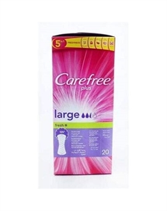 Прокладки Plus, большие свежие Carefree