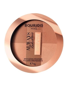 Универсальный сияющий бронзатор 002 Dark 9г, Always Fabulous Bronzing Powder Bourjois